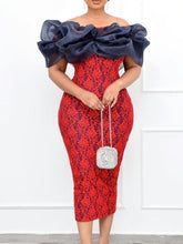 Pbong mid size graduation outfit romantic style teen swag clean girl ideas 90s latina aestheticVintage Lace Dress for Women Puff Off Shoulder Slit Print Floral Autumn Spring Elegant Fashion Sexy Pencil Dresses Gown